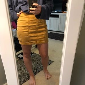 PACSUN MUSTARD SKIRT